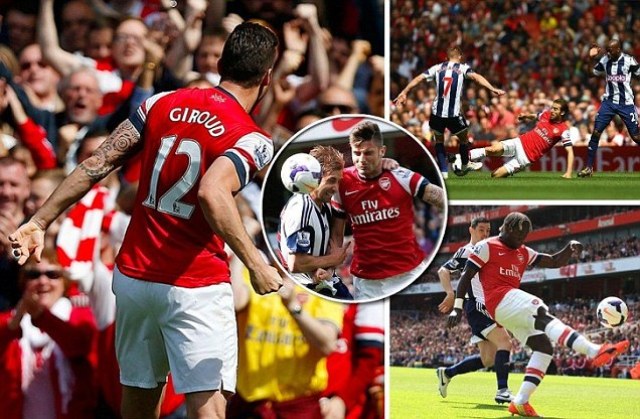 Giroud, Sundulannya Beri 3 Poin Penting bagi Arsenal